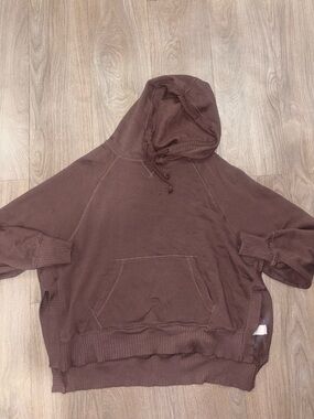 Brown Pullover Hoodie Sweatshirt